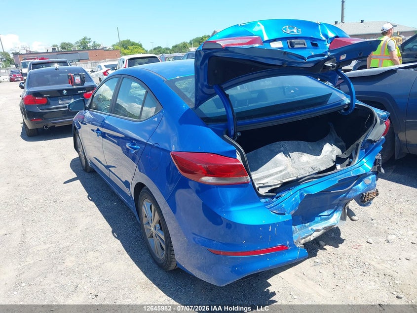 Vin: kmhd84lf2hu185685, lot: 3047280, hyundai elantra 20173