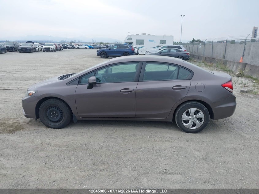 2013 HONDA CIVIC SEDAN 1.8L I-4 VVT, 140HP