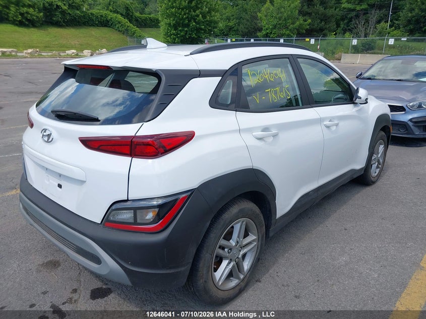 Vin: km8k12ab6nu787615, lot: 3047349, hyundai kona essential 20224