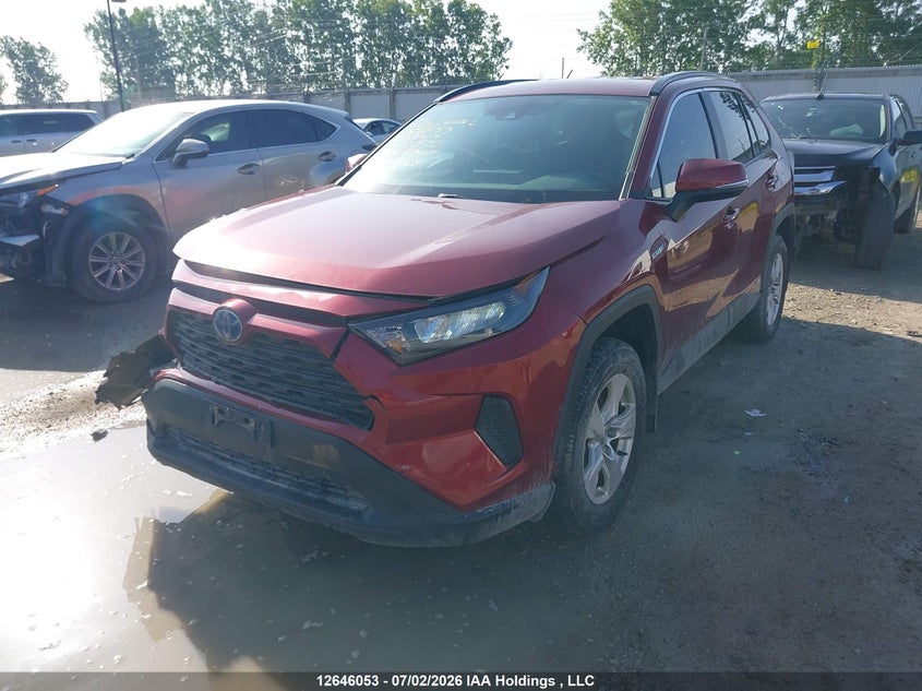 2020 Toyota Rav4 Hybrid Le, Right Side, IAAI, VIN 2T3BWRFV9LW101570 — photo 2