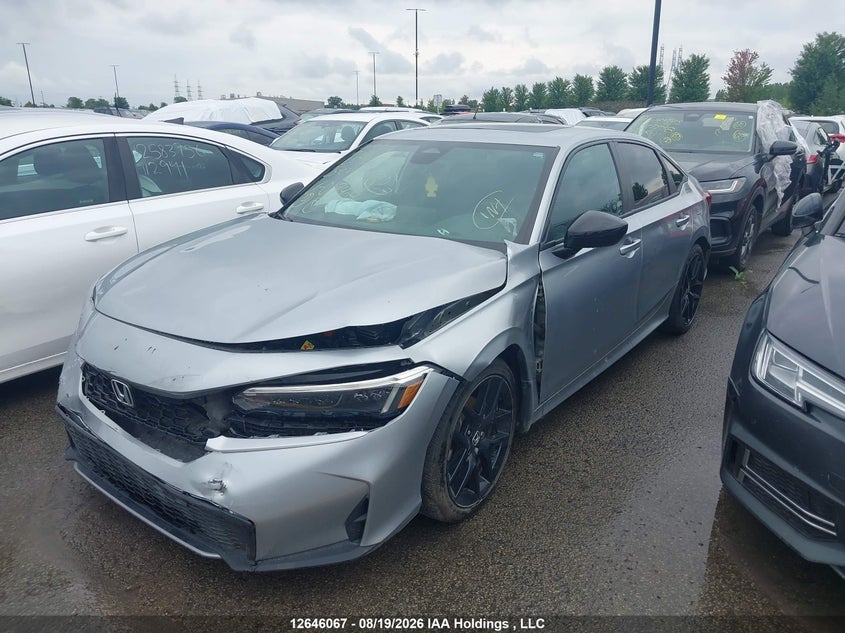 Vin: 2hgfe4f88sh017404, lot: 3047375, honda civic sport hybrid/sport touring hybrid 20252