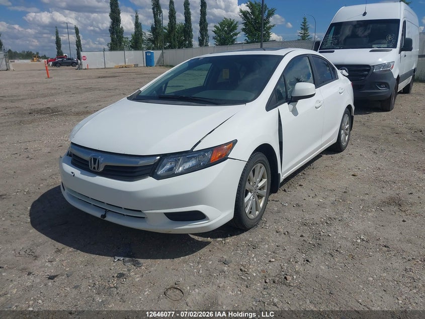 2012 Honda Civic, Front, IAAI, VIN 2HGFB2F9XCH111937 — photo 2