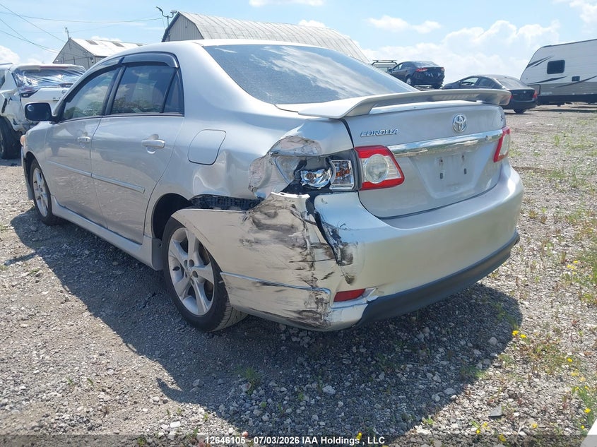 Vin: 2t1bu4ee9cc798565, lot: 3047413, toyota corolla s/le 20123