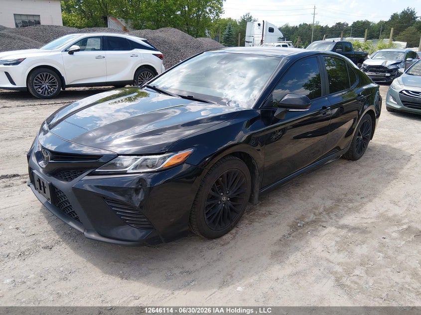 2020 Toyota Camry Se/Se Night Shade, Rear, IAAI, VIN 4T1G11AK7LU314237 — photo 2