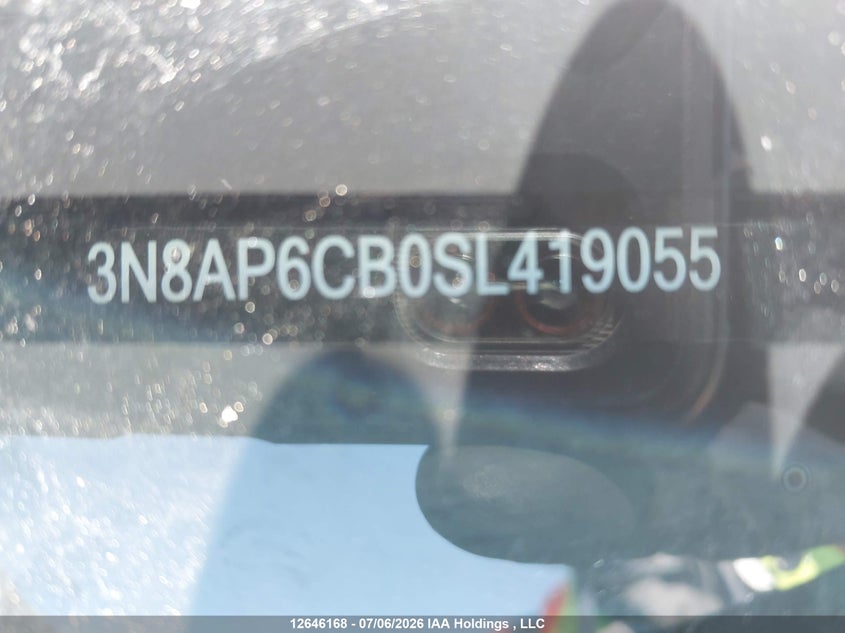 2025 Nissan Kicks Sv VIN: 3N8AP6CB0SL419055 Lot: 12646168