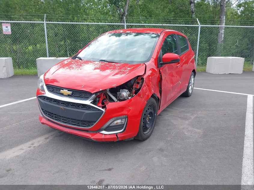 2019 Chevrolet Spark, Front, IAAI, VIN KL8CD6SA6KC787556 — photo 2