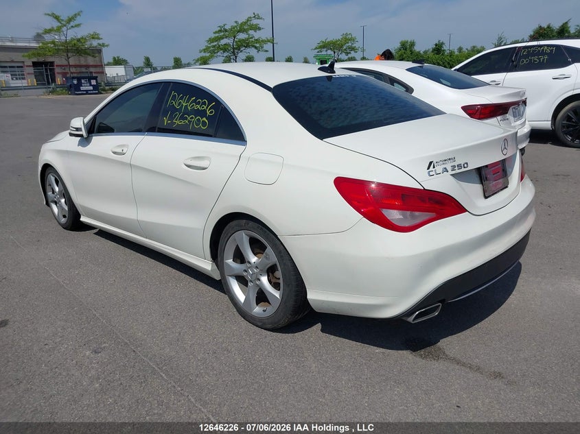 Vin: wddsj4gb3gn362900, lot: 3047536, mercedes-benz cla 250 4matic 20163