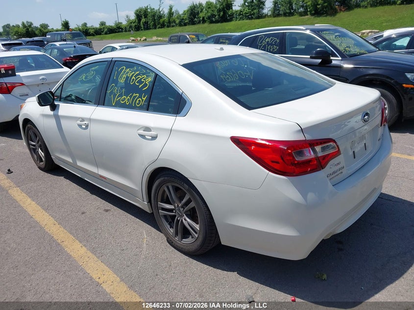 Vin: 4s3bnca6xg3061704, lot: 3047543, subaru legacy 2.5i 20163