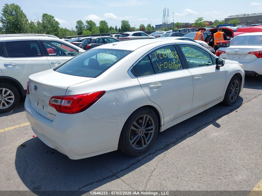 Vin: 4s3bnca6xg3061704, lot: 3047543, subaru legacy 2.5i 20164