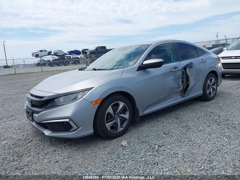 2019 Honda Civic, Left Side, IAAI, VIN 2HGFC2F57KH002523 — photo 2