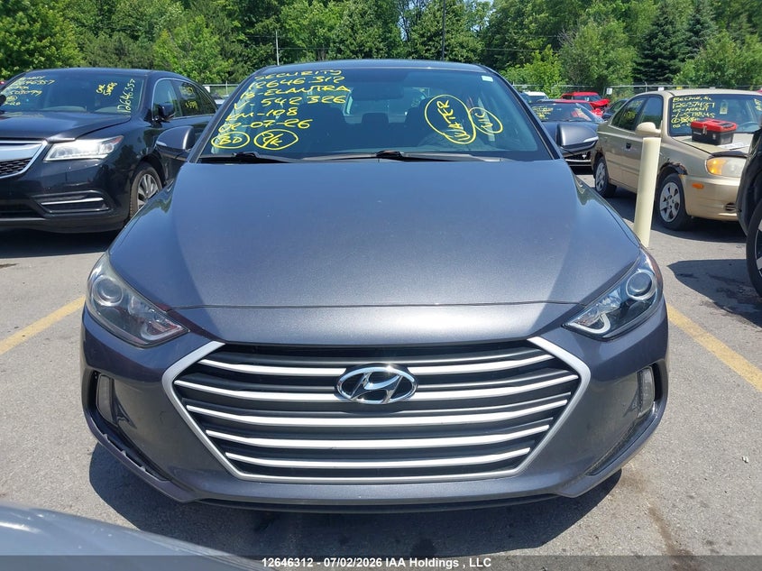 2018 Hyundai Elantra Gl VIN: KMHD84LFXJU542326 Lot: 12646312