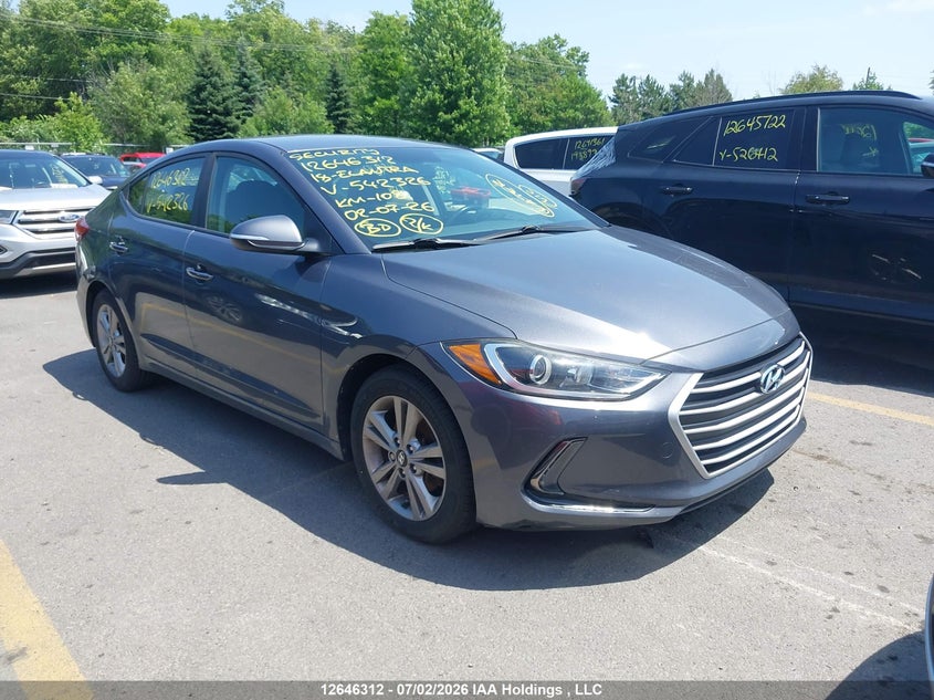 2018 Hyundai Elantra Gl VIN: KMHD84LFXJU542326 Lot: 12646312