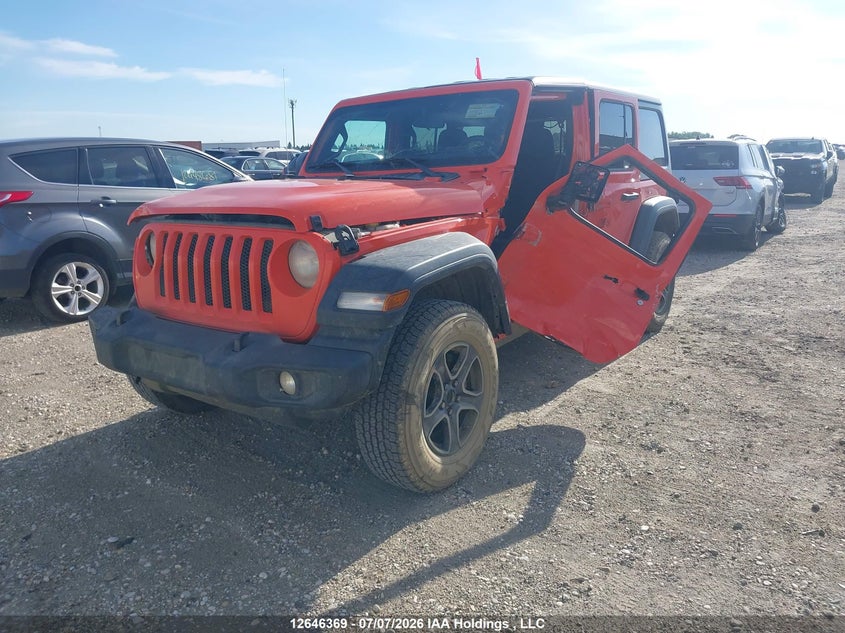 2018 Jeep Wrangler, Лівий бік, IAAI, VIN 1C4HJXDN7JW216294 — фото 2