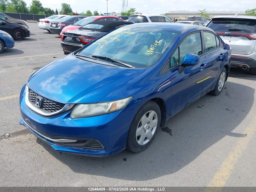 Vin: 2hgfb2f44dh004971, lot: 3047728, honda civic lx 20132