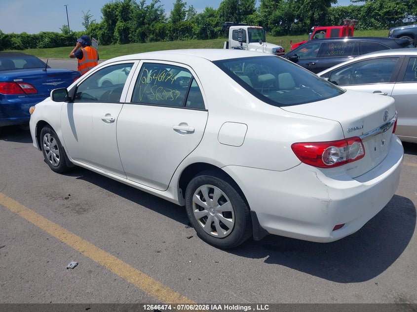 Vin: 2t1bu4ee4bc580757, lot: 3047827, toyota corolla s/le 20113