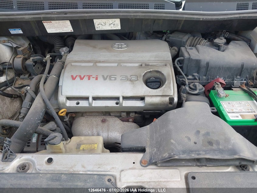 2004 TOYOTA SIENNA VAN 3.3L V-6 DOHC, VVT, 230HP