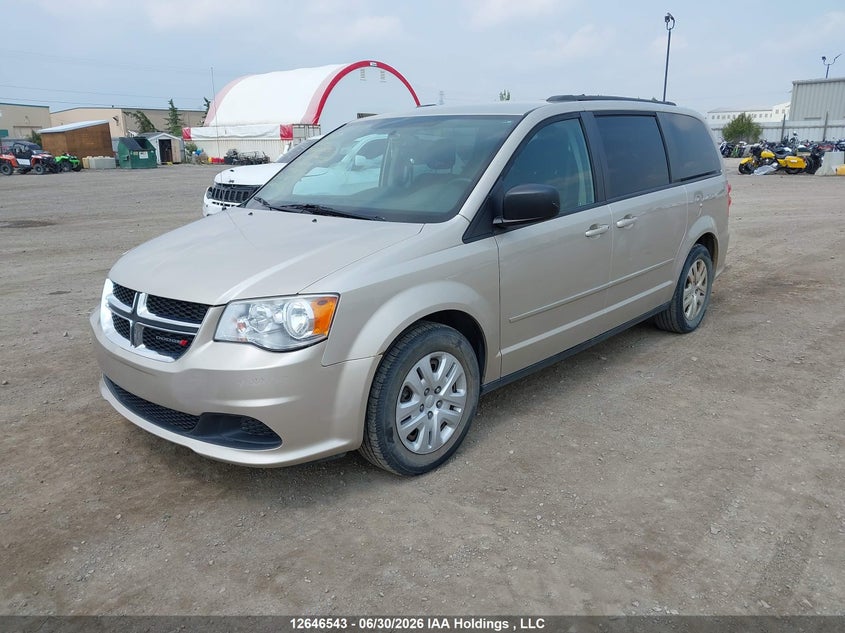 2014 Dodge Caravan, Rear, IAAI, VIN 2C4RDGBG9ER467655 — photo 2