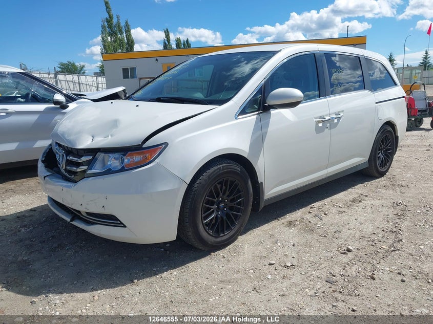 2017 Honda Odyssey, Удар спереду, IAAI, VIN 5FNRL5H43HB500606 — фото 2