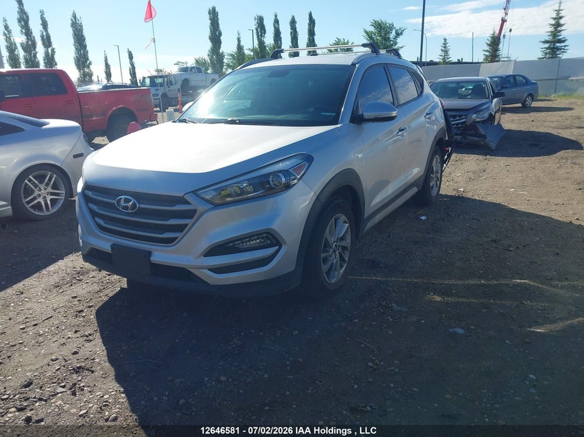 2018 Hyundai Tucson, Удар ззаду, IAAI, VIN KM8J3CA41JU786587 — фото 2