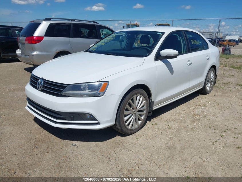 2015 Volkswagen Jetta, Удар ззаду, IAAI, VIN 3VWD07AJ5FM211571 — фото 2
