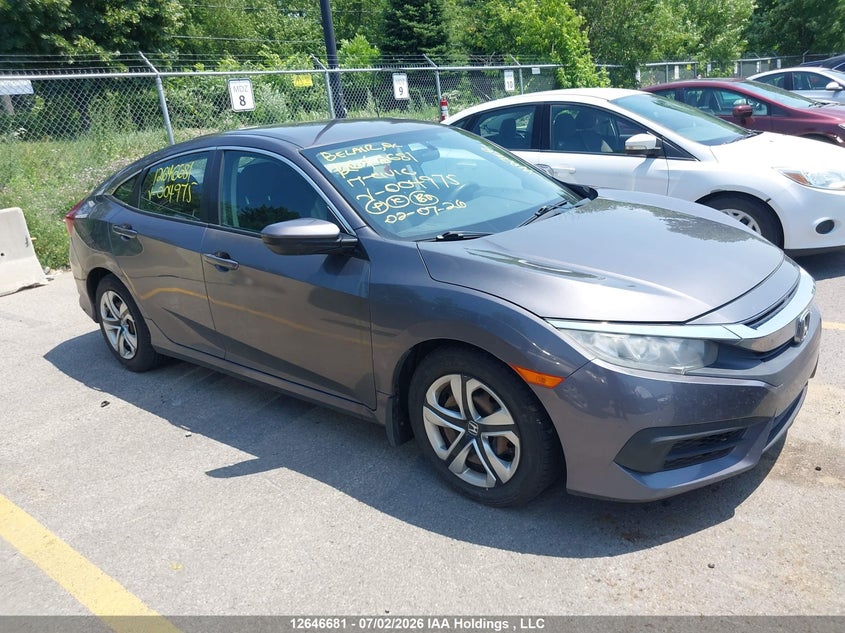 2017 HONDA CIVIC SEDAN 2.0L I-4 DOHC, VVT, 158HP