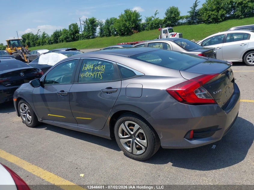 2017 HONDA CIVIC SEDAN 2.0L I-4 DOHC, VVT, 158HP
