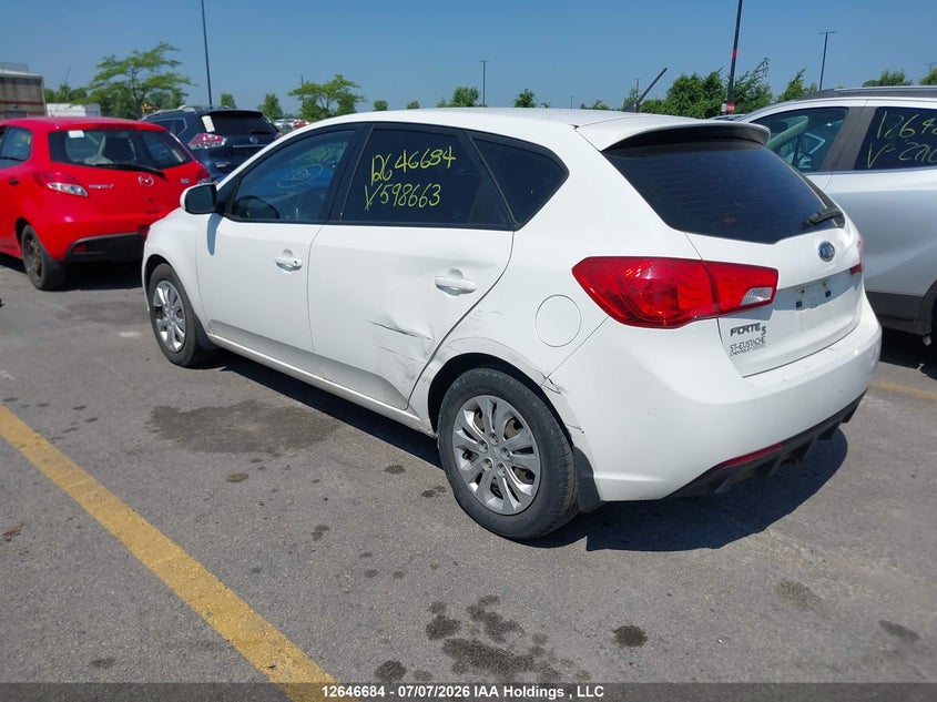 Vin: knaft5a26c5598663, lot: 3048043, kia forte5 2.0l lx 20123