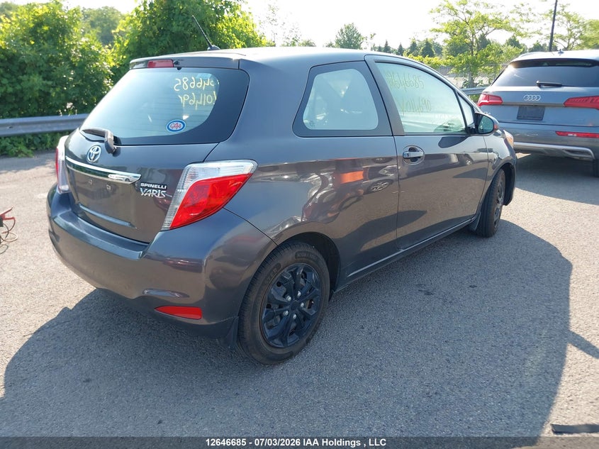 Vin: vnkjtud39ea014690, lot: 3048044, toyota yaris ce 20144