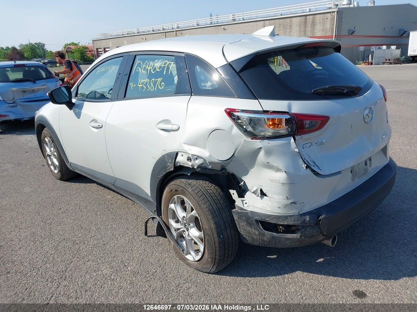 Vin: jm1dkdc75k0433876, lot: 3048056, mazda cx-3 gs 20193