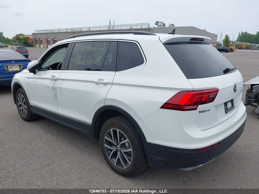 Vin: 3vv2b7ax8jm130776, lot: 3048062, volkswagen tiguan comfortline 20183