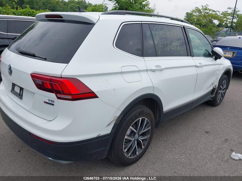 Vin: 3vv2b7ax8jm130776, lot: 3048062, volkswagen tiguan comfortline 20184