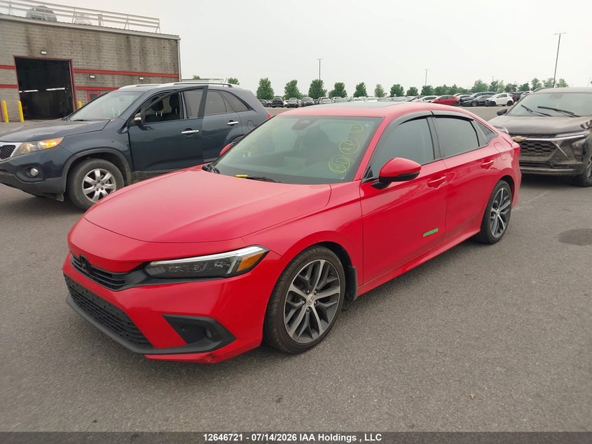 Vin: 2hgfe1f97nh003277, lot: 3048080, honda civic touring 20222