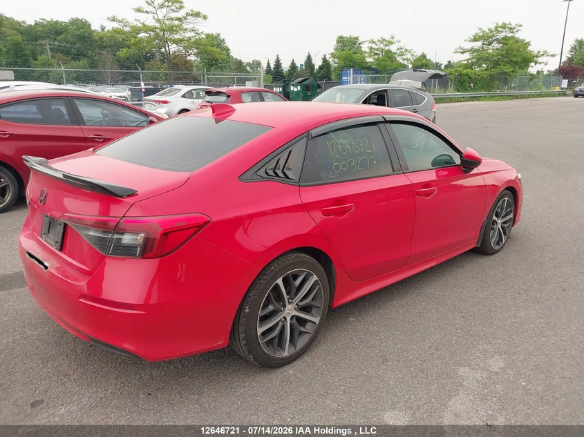 Vin: 2hgfe1f97nh003277, lot: 3048080, honda civic touring 20224