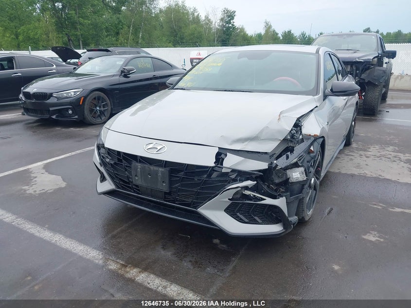 2023 Hyundai Elantra N Line, Repossession, IAAI, VIN KMHLR4AF0PU481833 — photo 2