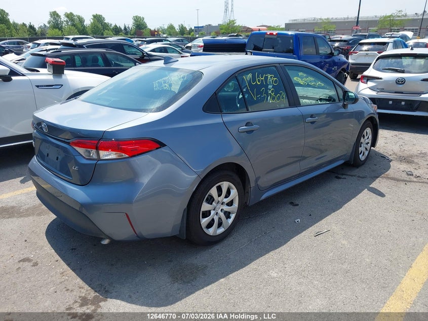Vin: 5yfb4mde8sp318029, lot: 3048129, toyota corolla le 20254