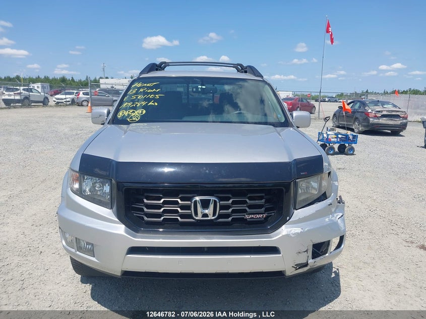 2013 HONDA RIDGELINE PICKUP 3.5L V-6 VVT, 250HP
