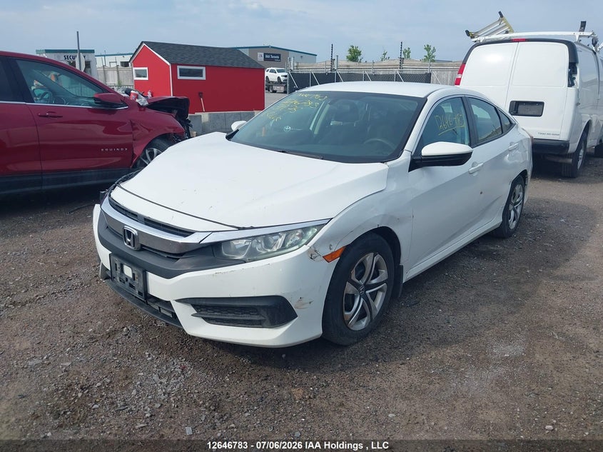 2016 Honda Civic, Front, IAAI, VIN 2HGFC2F51GH031975 — photo 2