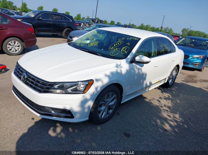 Vin: 1vwas7a30gc004426, lot: 3048236, volkswagen passat s/r-line 20162