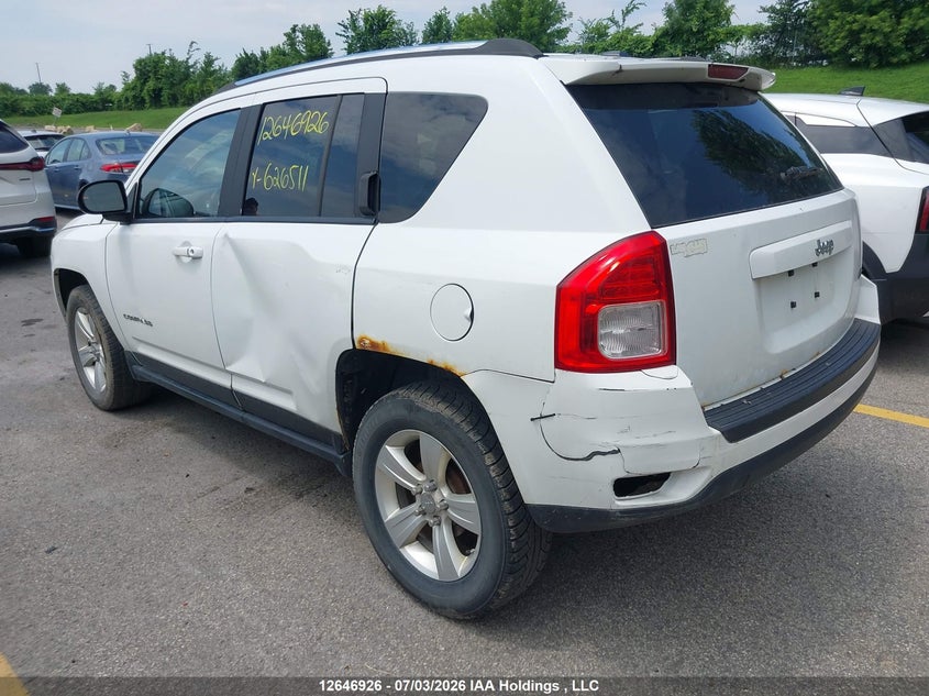 Vin: 1c4njcab6cd626511, lot: 3048303, jeep compass 20123