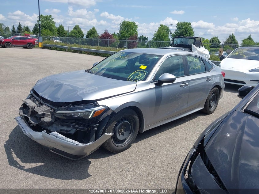 2024 Honda Civic, Front, IAAI, VIN 2HGFE2F27RH107041 — photo 2