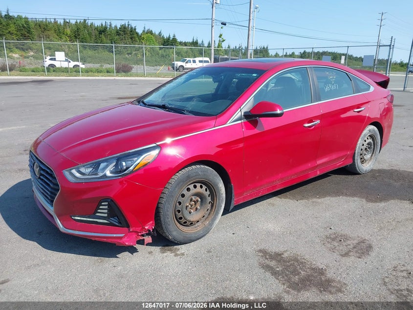2018 Hyundai Sonata, Удар ззаду, IAAI, VIN 5NPE34AF5JH695619 — фото 2