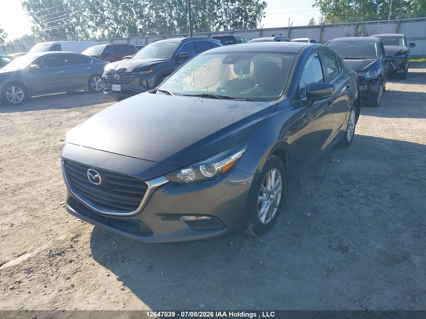 Vin: jm1bn1v72h1113881, lot: 3048423, mazda mazda3 gs 20172