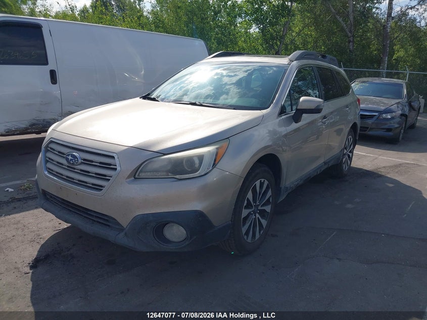 2016 Subaru Outback, Rear, IAAI, VIN 4S4BSCNC7G3250864 — photo 2