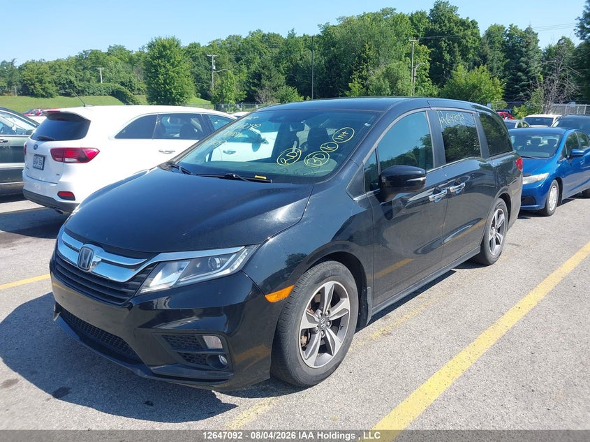 2019 Honda Odyssey Ex, Front, IAAI, VIN 5FNRL6H44KB514057 — photo 2