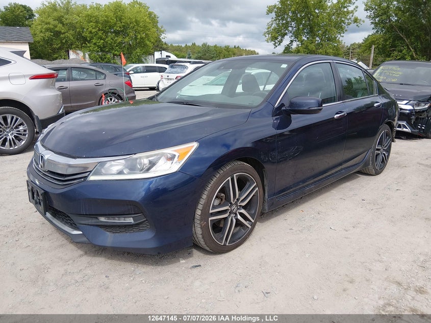 2017 Honda Accord Sport, Rear, IAAI, VIN 1HGCR2F62HA811185 — photo 2