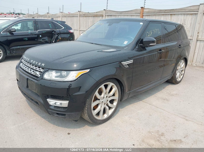 2016 Land Rover Range Rover Sport Diesel Td6 Hse, Удар спереди, IAAI, VIN SALWR2KF4GA110284 — фото 2