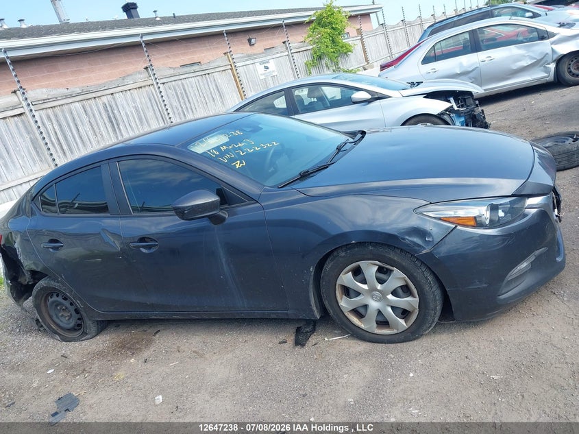 2018 MAZDA 3 SEDAN 2.0L I-4 DI, DOHC, VVT, 156HP