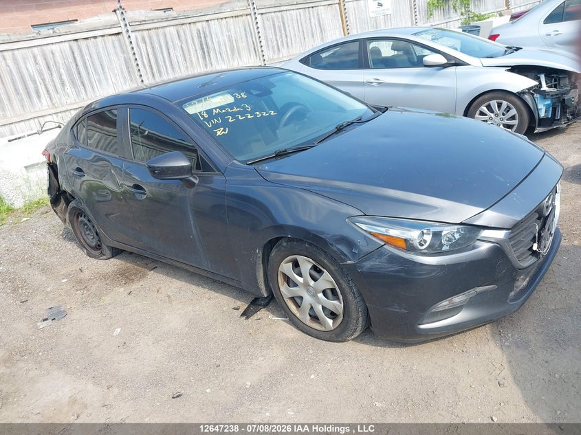 2018 MAZDA 3 SEDAN 2.0L I-4 DI, DOHC, VVT, 156HP