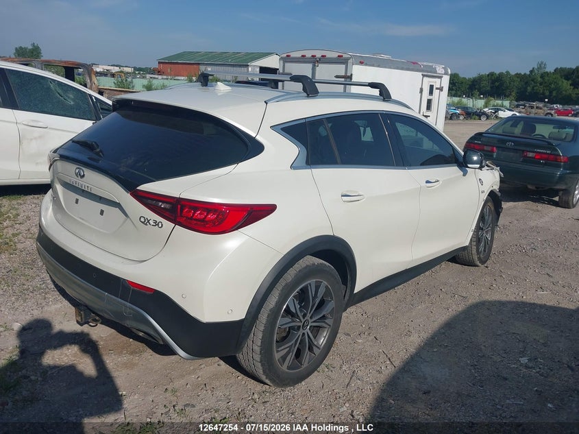 Vin: sjkch5cr0ha019664, lot: 3048691, infiniti qx30 20174