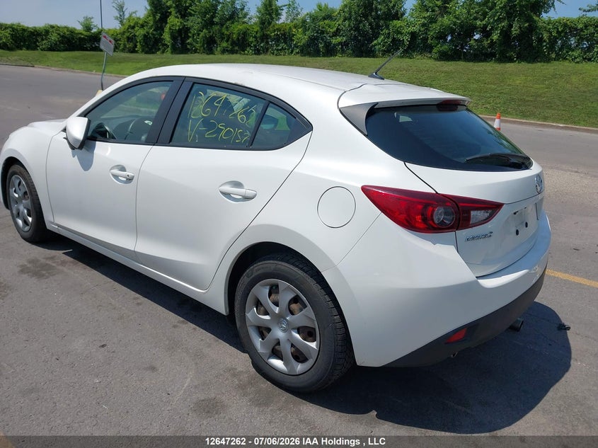 Vin: 3mzbm1k79gm290157, lot: 3048699, mazda 3 sport 20163